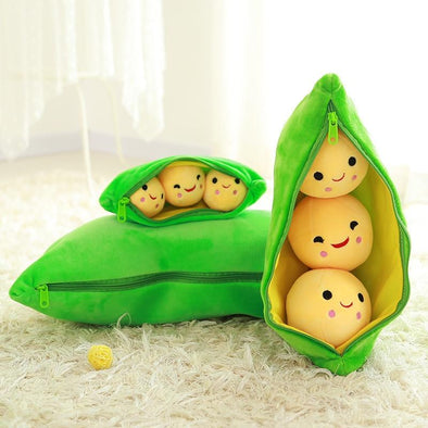 Kawaii Yellow & Green Peas Plush