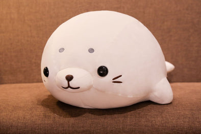 Kawaii White Seal Plush