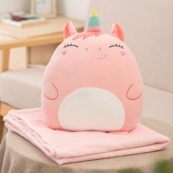 Kawaii 6 Round-Friends Plush & Blanket