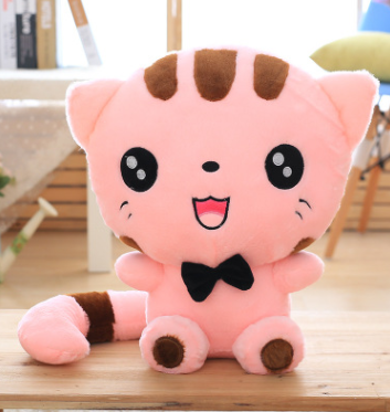 Kawaii Colorful Happy & Shy Kitty Plush