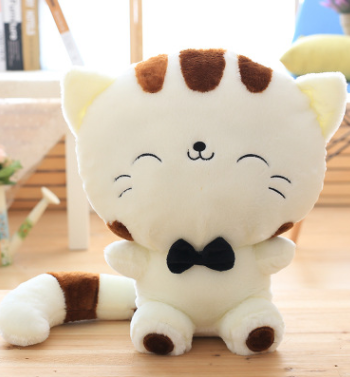 Kawaii Colorful Happy & Shy Kitty Plush