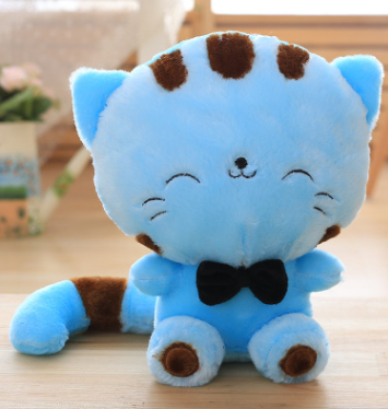 Kawaii Colorful Happy & Shy Kitty Plush