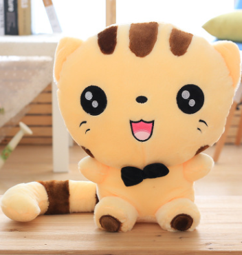 Kawaii Colorful Happy & Shy Kitty Plush