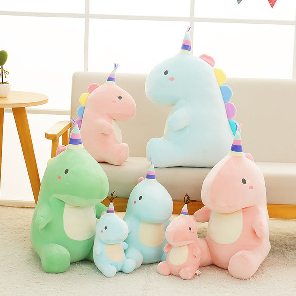 Kawaii Colored Party-Dinosaur Plush