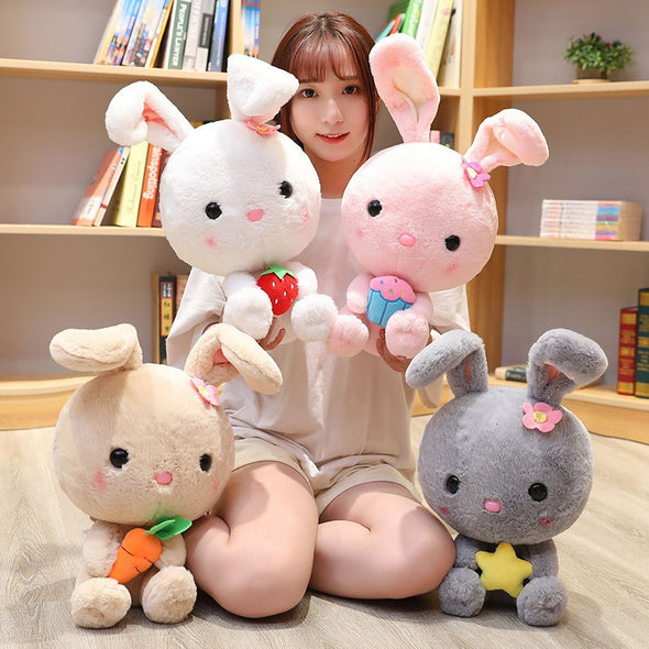 Kawaii 4-Color Bunny Plush