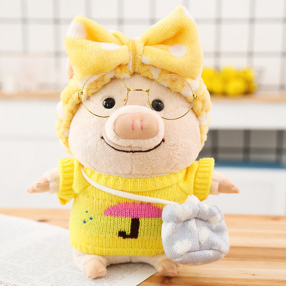 Kawaii 6 Mini Fashionista Piggy Plushies