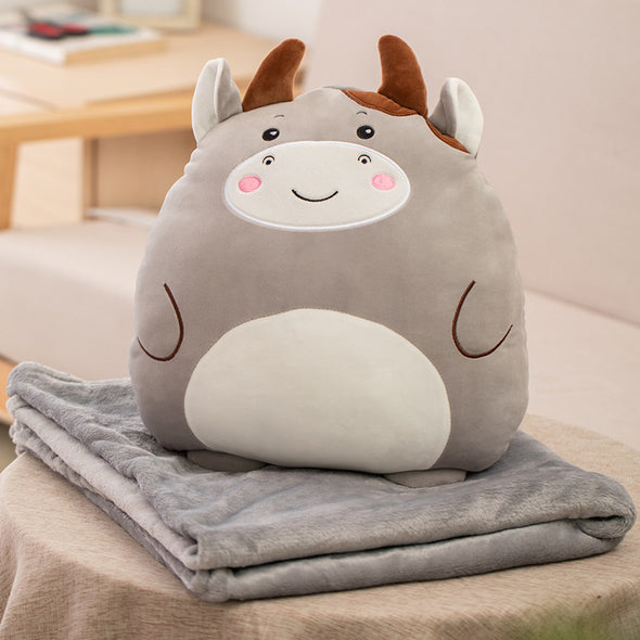 Kawaii 6 Round-Friends Plush & Blanket