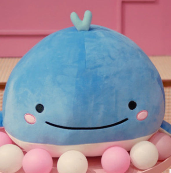 Kawaii Pink & Blue Whale Plush