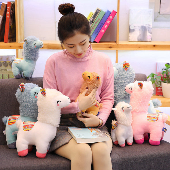 Kawaii 4-Color Alpaca Plushies