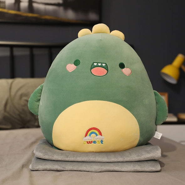 Kawaii 6 Round Friends With Blanket Plushies