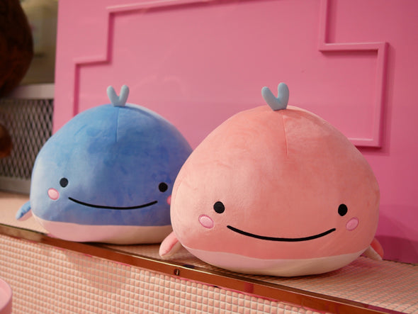 Kawaii Pink & Blue Whale Plush