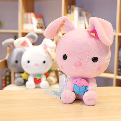 Kawaii 4-Color Bunny Plush