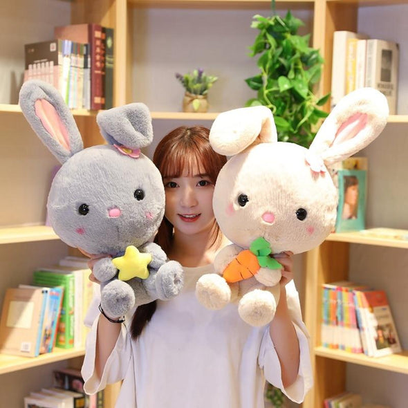 Kawaii 4-Color Bunny Plush