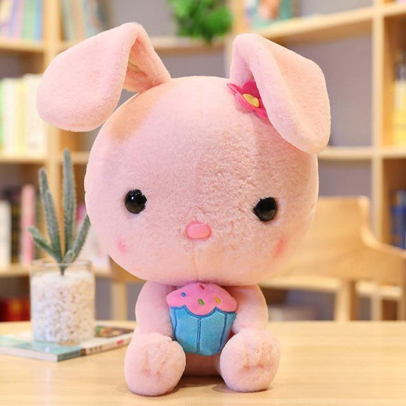 Kawaii 4-Color Bunny Plush