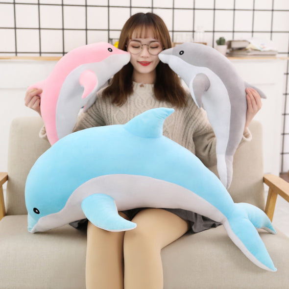 Kawaii Colored Dolphin Plush