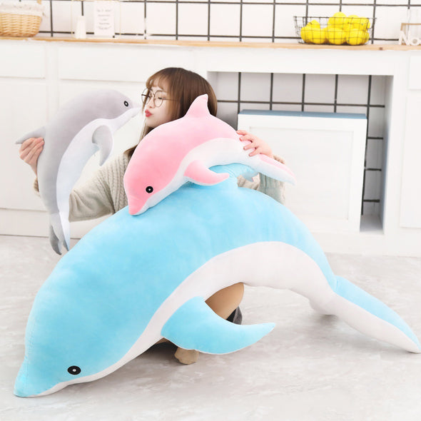 Kawaii Colored Dolphin Plush