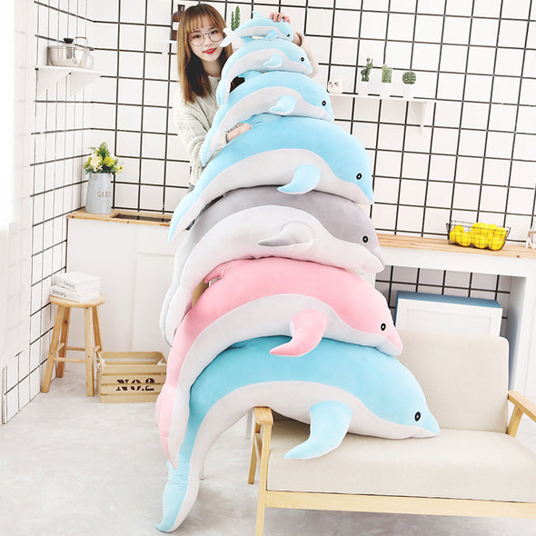 Kawaii Colored Dolphin Plush