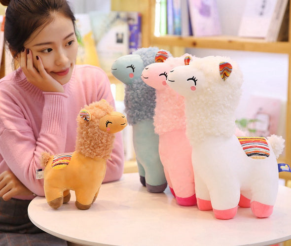 Kawaii 4-Color Alpaca Plushies