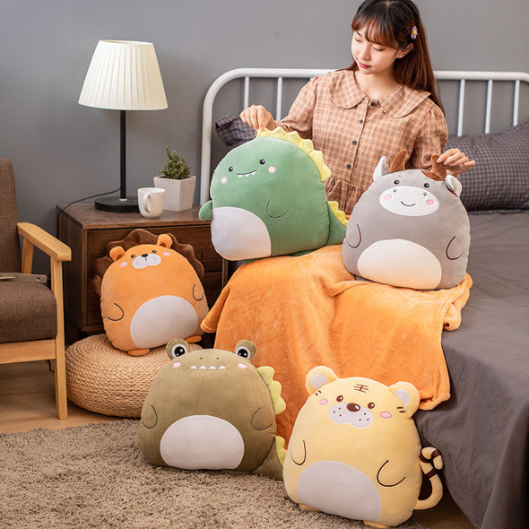 Kawaii 6 Round-Friends Plush & Blanket