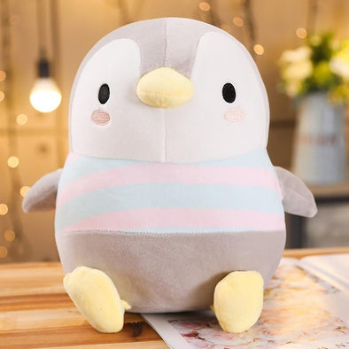 Kawaii Penguin Stripe Plush