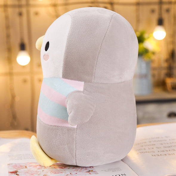 Kawaii Penguin Stripe Plush