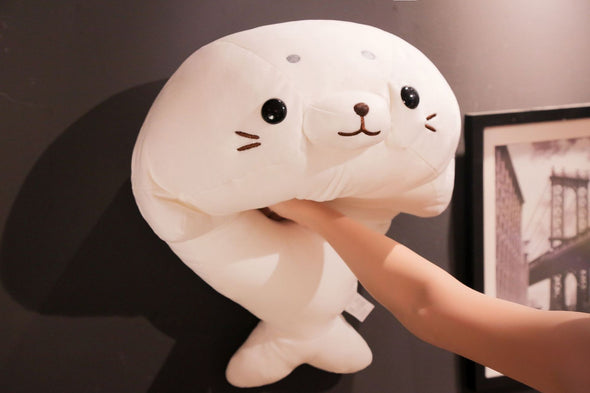 Kawaii White Seal Plush