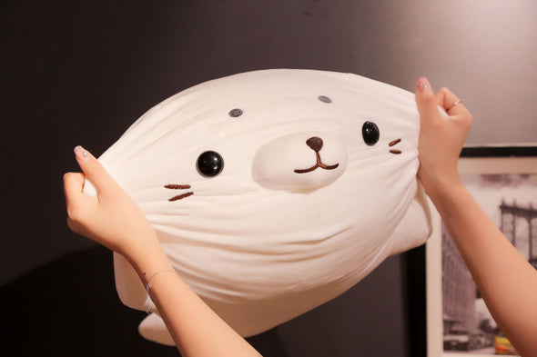 Kawaii White Seal Plush