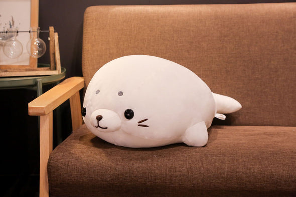 Kawaii White Seal Plush