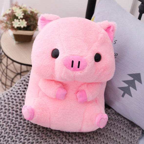 Kawaii Sitting-Piggie Plush